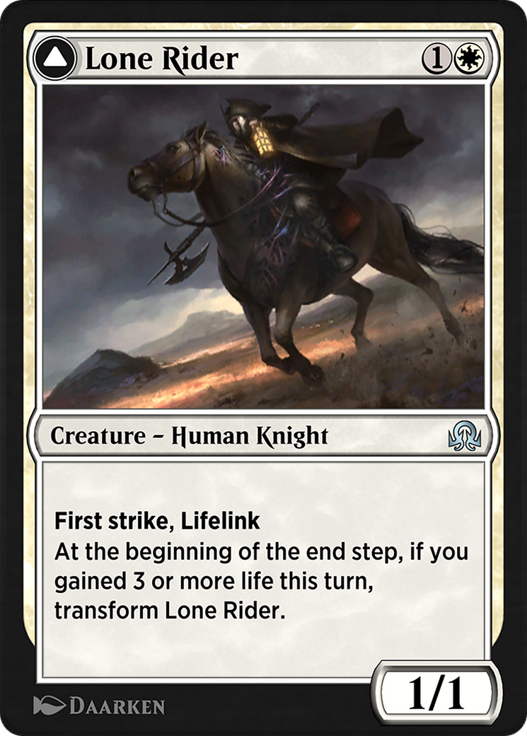 Image of Lone Rider // It That Rides as One (SIR-036) - Shadows over Innistrad Remastered