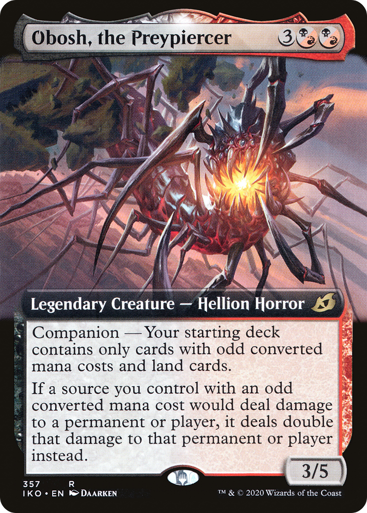 Image of Obosh, the Preypiercer (Extended Art) (IKO-357) - Ikoria: Lair of Behemoths: (companion, Extended Art)