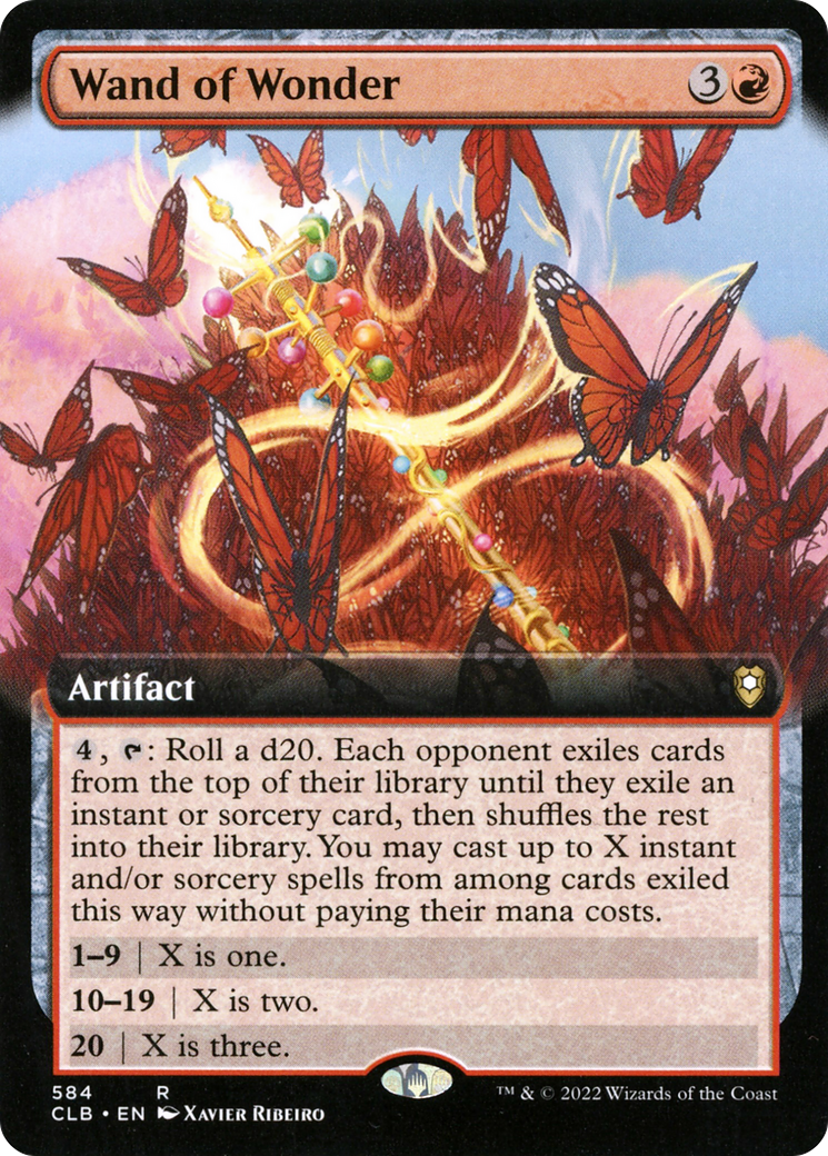 Image of Wand of Wonder (Extended Art) (CLB-584) - Commander Legends: Battle for Baldur's Gate: (Extended Art) Foil