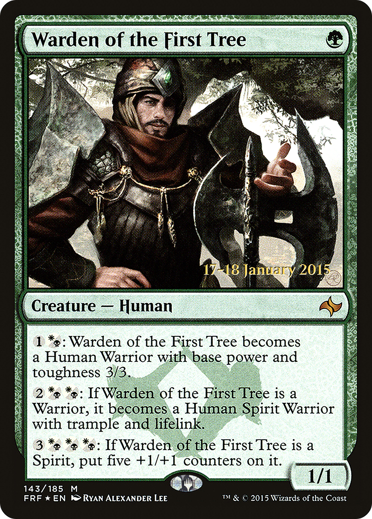 Image of Warden of the First Tree (PRE-143) - Fate Reforged Promos Foil