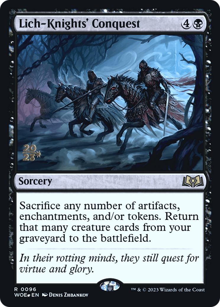 Image of Lich-Knights' Conquest (PRE-096) - Wilds of Eldraine Promos Foil