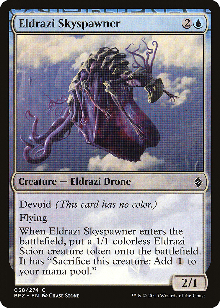 Image of Eldrazi Skyspawner (BFZ-058) - Battle for Zendikar: (devoid)
