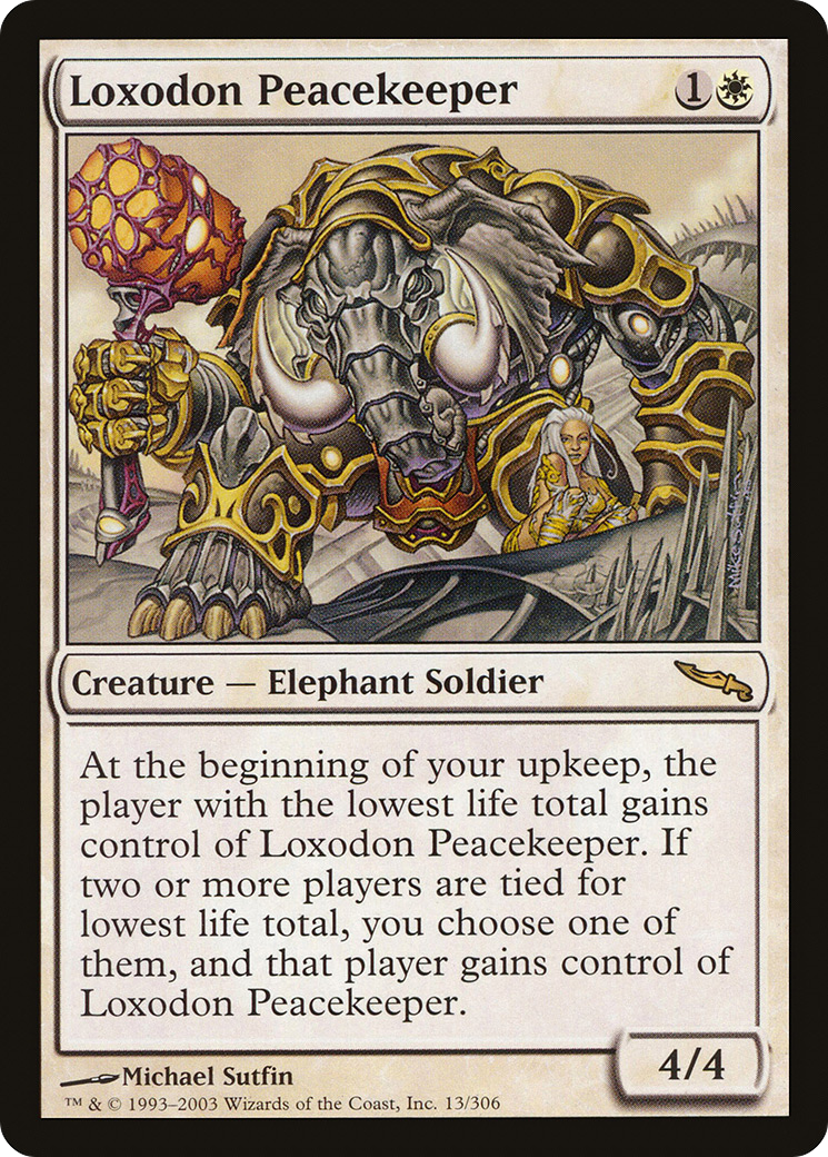 Image of Loxodon Peacekeeper (MRD-013) - Mirrodin