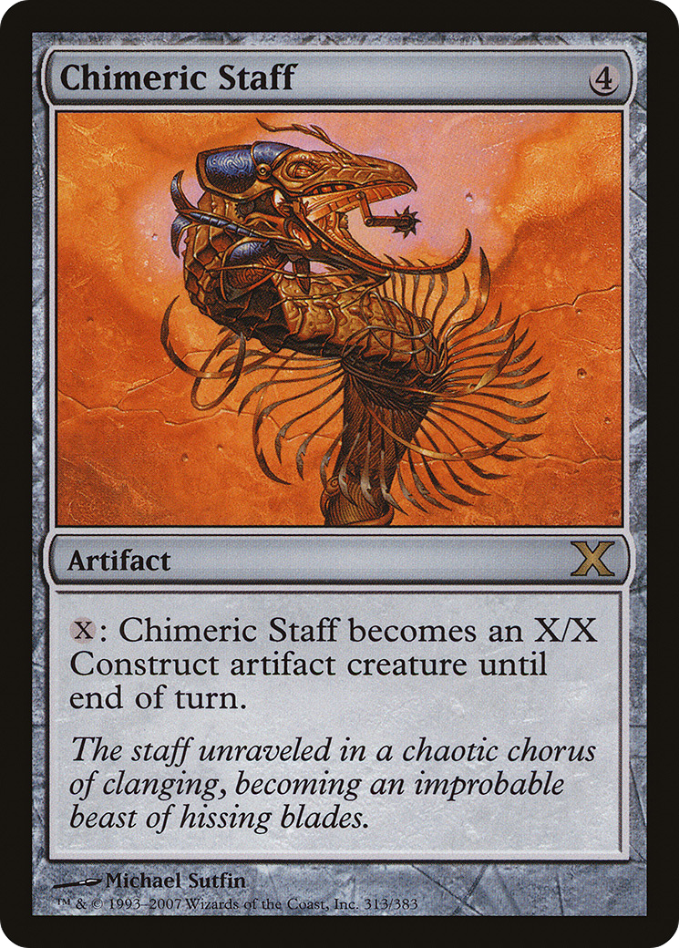 Image of Chimeric Staff (10E-313) - Tenth Edition Foil