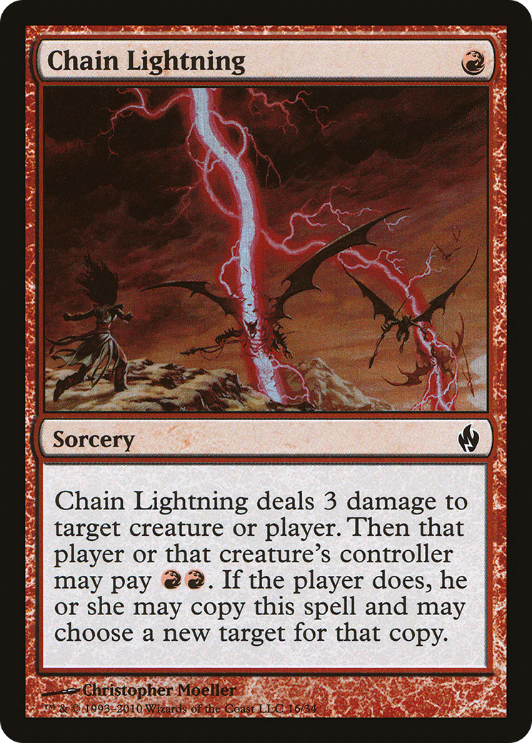 Image of Chain Lightning (PD2-016) - Premium Deck Series: Fire and Lightning Foil