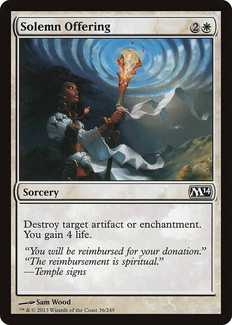 Image of Solemn Offering (M14-036) - Magic 2014