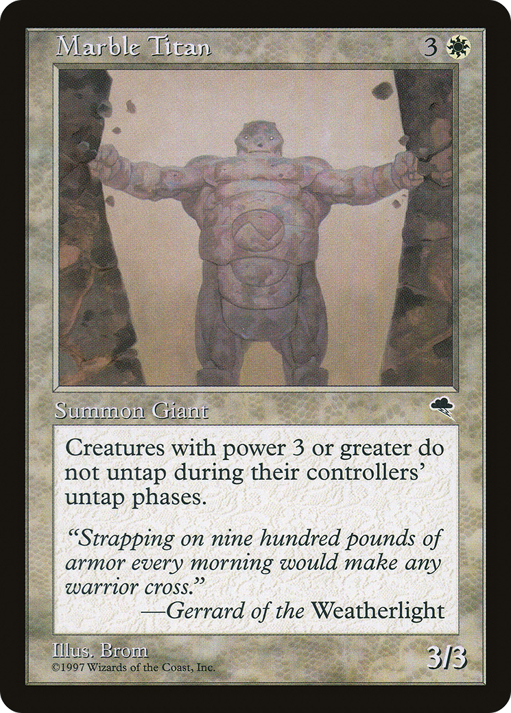 Image of Marble Titan (TMP-028) - Tempest