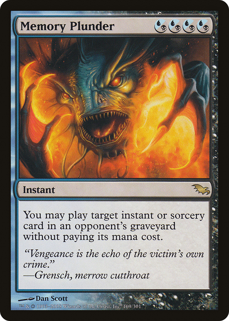 Image of Memory Plunder (SHM-169) - Shadowmoor Foil