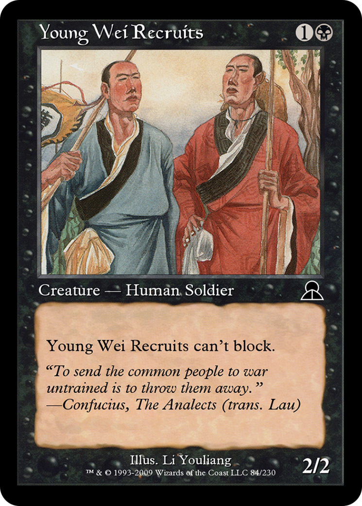 Image of Young Wei Recruits (ME3-084) - Masters Edition III Foil