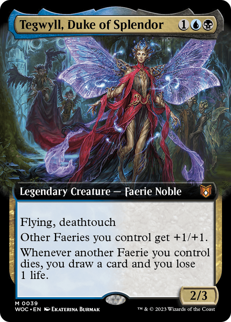 Image of Tegwyll, Duke of Splendor (Extended Art) (WOC-039) - Wilds of Eldraine Commander: (Extended Art)