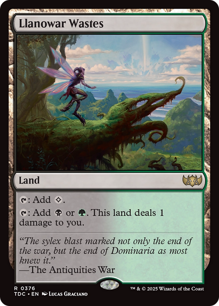 Image of Llanowar Wastes (TDC-376) - Commander: Tarkir: Dragonstorm