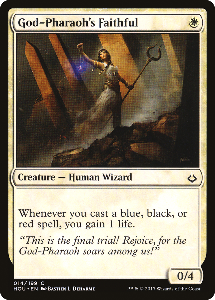 Image of God-Pharaoh's Faithful (HOU-014) - Hour of Devastation Foil