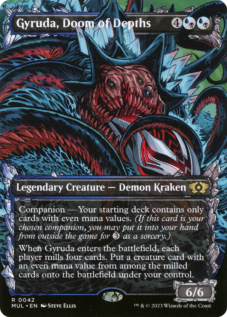Image of Gyruda, Doom of Depths (MUL-042) - Multiverse Legends: (Showcase) (Borderless)