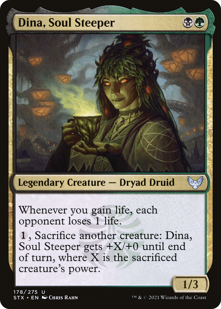 Image of Dina, Soul Steeper (STX-178) - Strixhaven: School of Mages Foil