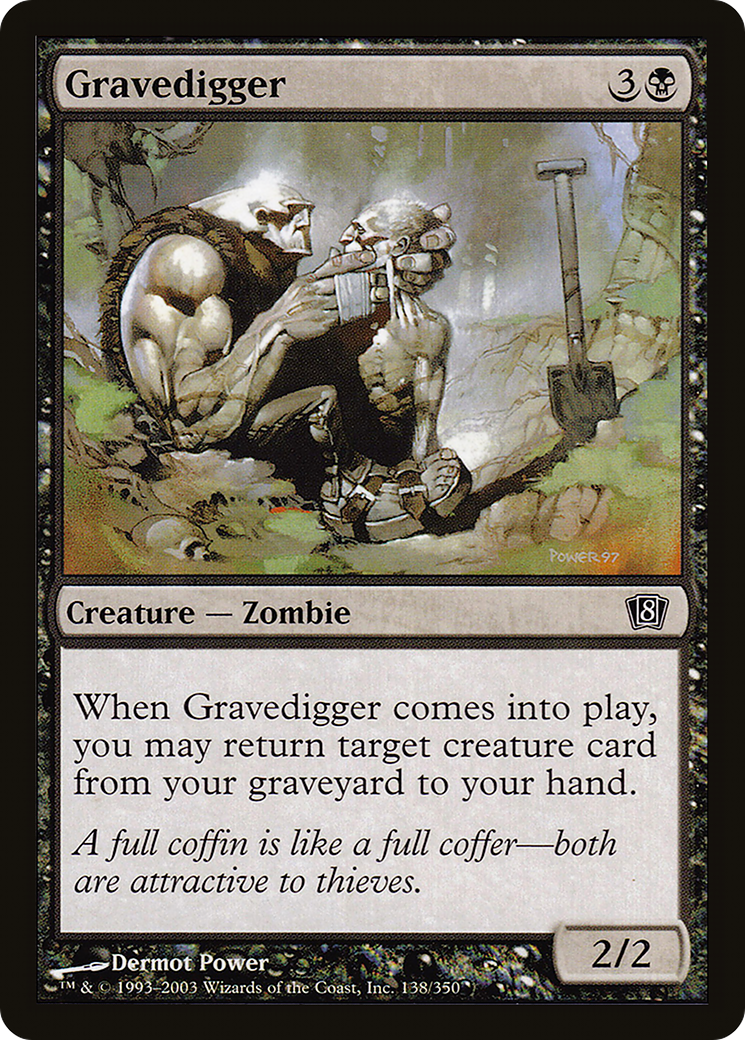 Image of Gravedigger (8ED-138) - 8th Edition Foil