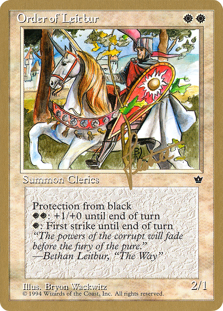 Image of Order of Leitbur (Male) - 1996 Bertrand Lestree (FEM) (WCD-) - Pro Tour Collector Set