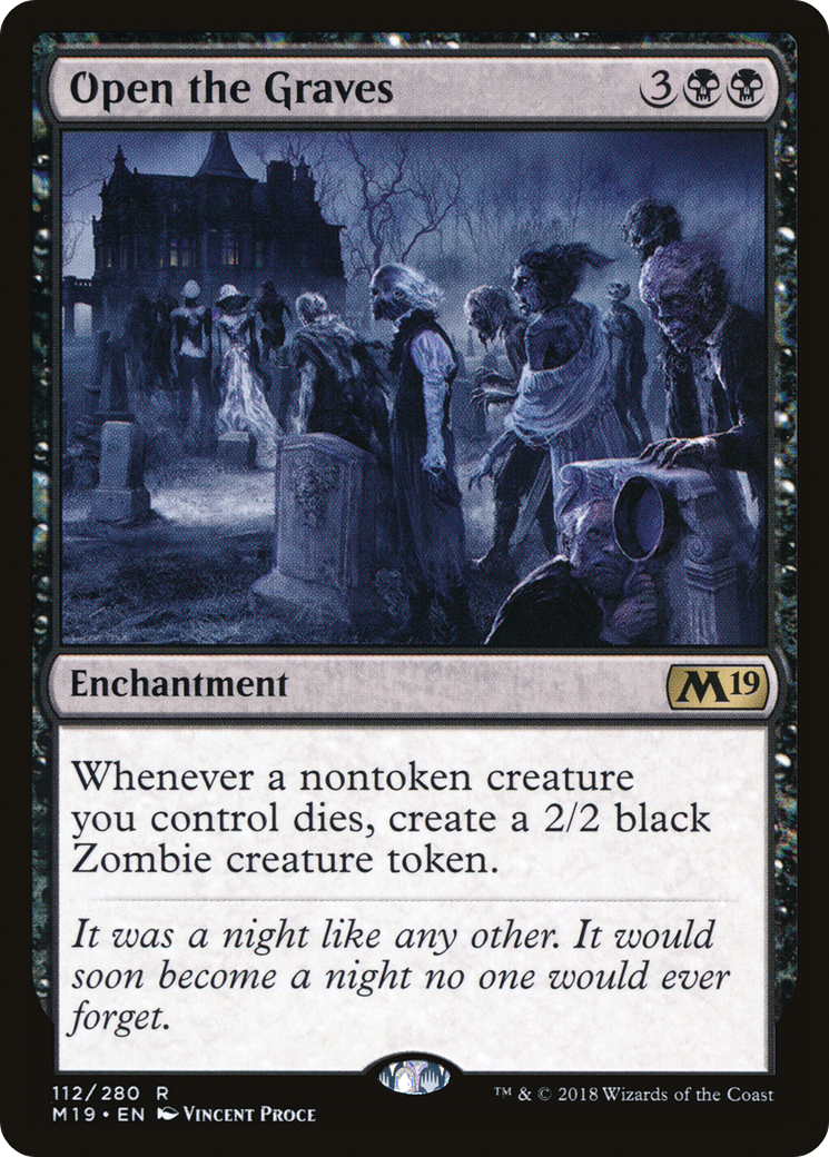 Image of Open the Graves (M19-112) - Core Set 2019 Foil