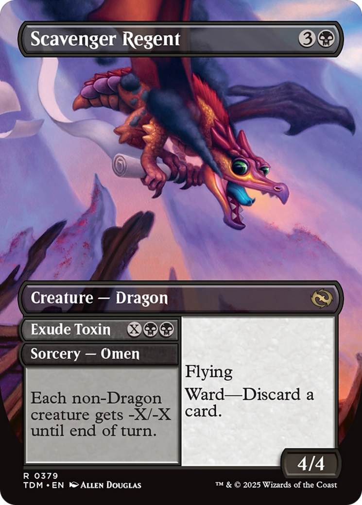 Image of Scavenger Regent (Borderless) (TDM-379) - Tarkir: Dragonstorm (Borderless)