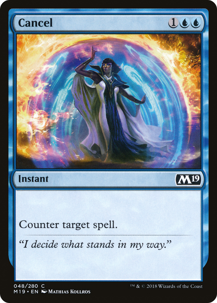 Image of Cancel (M19-048) - Core Set 2019 Foil