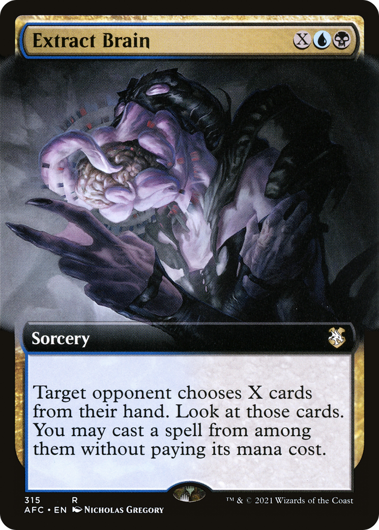 Image of Extract Brain (Extended Art) (AFC-315) - Forgotten Realms Commander: (Extended Art)