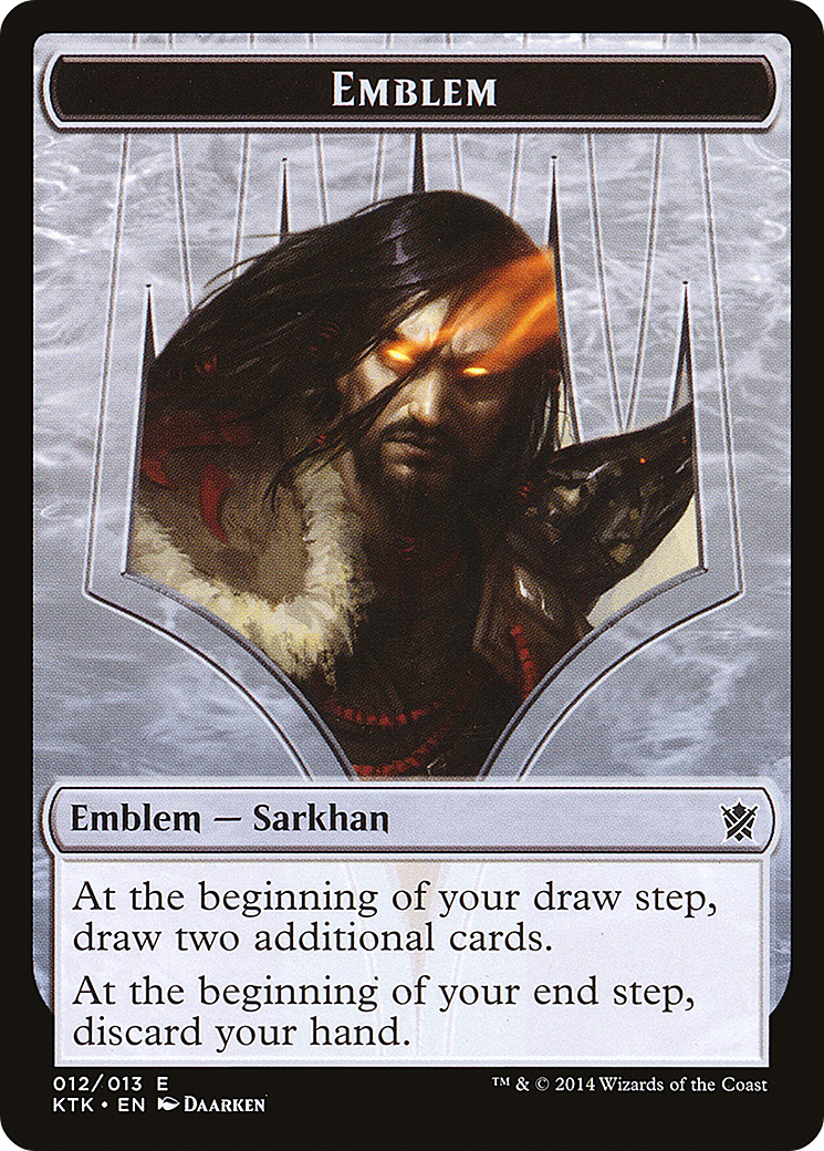 Image of Emblem - Sarkhan, the Dragonspeaker (KTK-012) - Khans of Tarkir Tokens