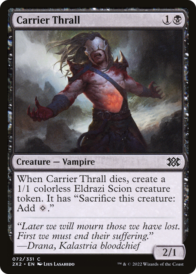Image of Carrier Thrall (2X2-072) - Double Masters 2022