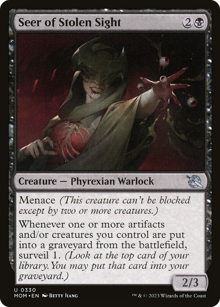 Image of Seer of Stolen Sight (MOM-330) - March of the Machine Foil