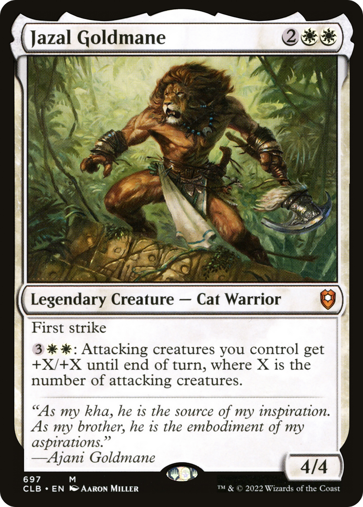 Image of Jazal Goldmane (CLB-697) - Commander Legends: Battle for Baldur's Gate