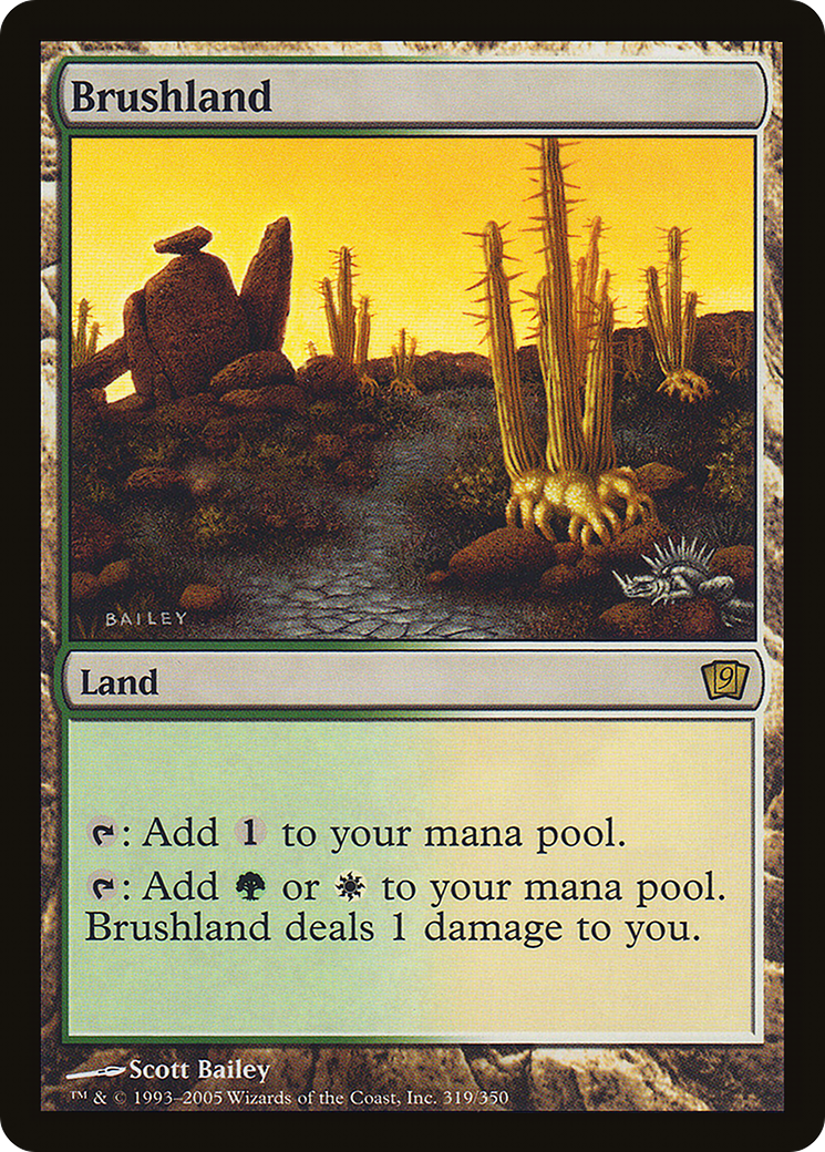 Image of Brushland (9ED-319) - 9th Edition Foil