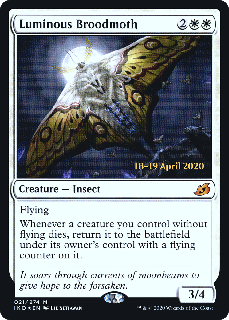 Image of Luminous Broodmoth (PRE-021) - Ikoria: Lair of Behemoths Promos Foil
