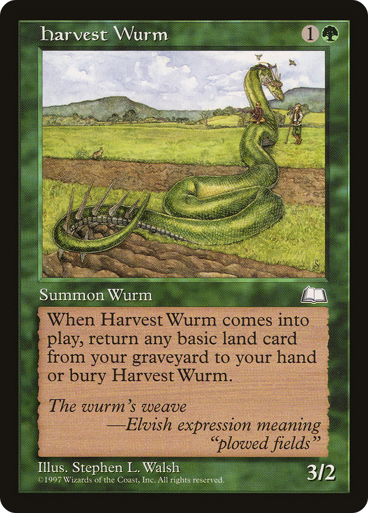 Image of Harvest Wurm (WTH-) - Weatherlight
