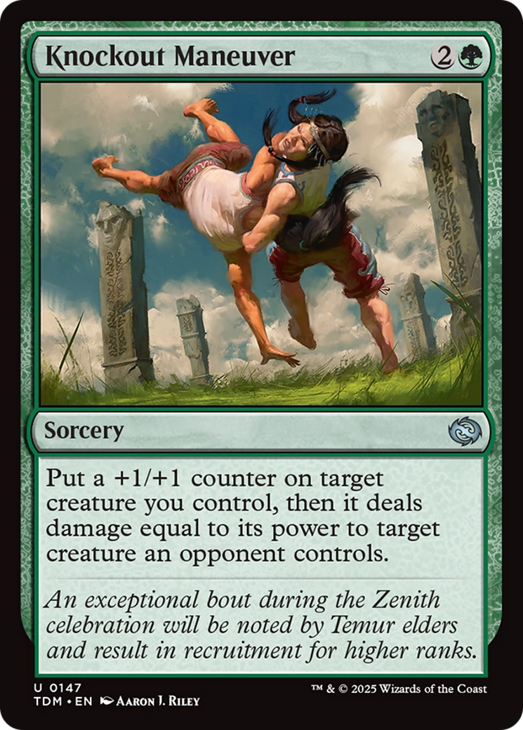 Image of Knockout Maneuver (TDM-147) - Tarkir: Dragonstorm Foil