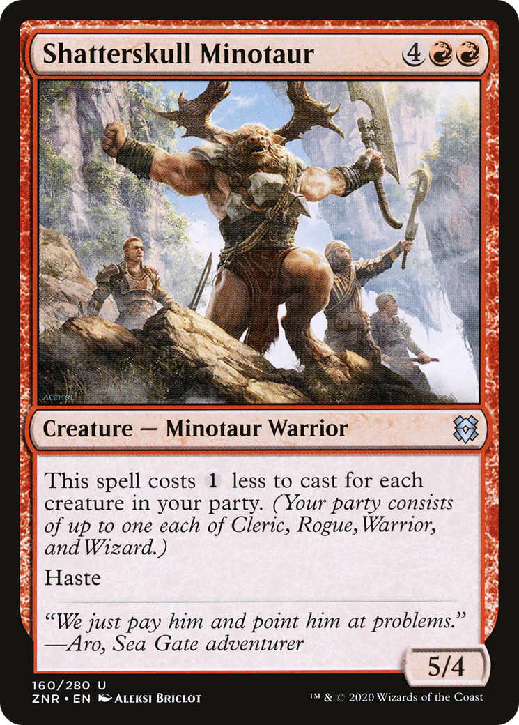 Image of Shatterskull Minotaur (ZNR-160) - Zendikar Rising