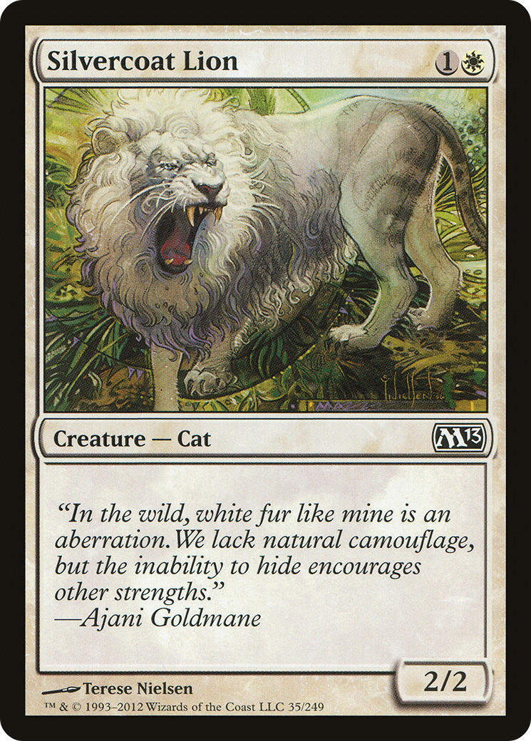 Image of Silvercoat Lion (M13-035) - Magic 2013