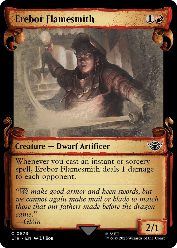 Image of Erebor Flamesmith (Showcase Scrolls) (LTR-573) - The Lord of the Rings: Tales of Middle-earth: (Showcase)