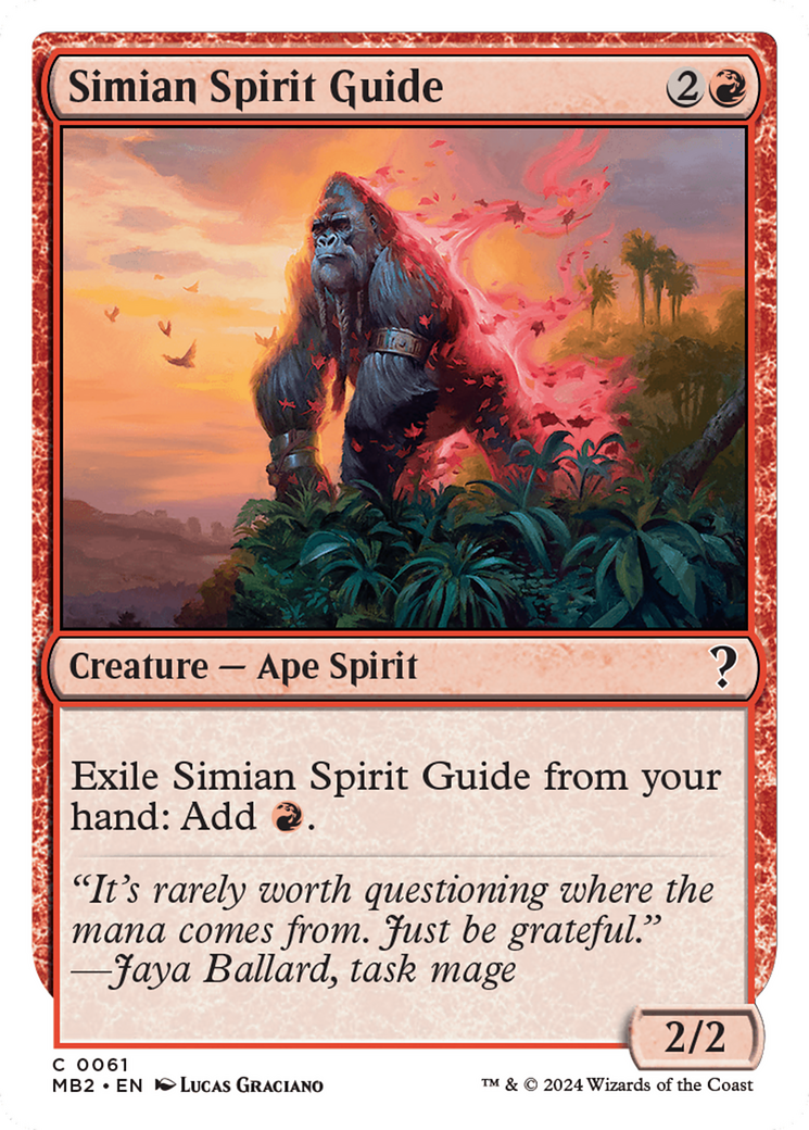 Image of Simian Spirit Guide (White Border) (MB2-061) - Mystery Booster 2