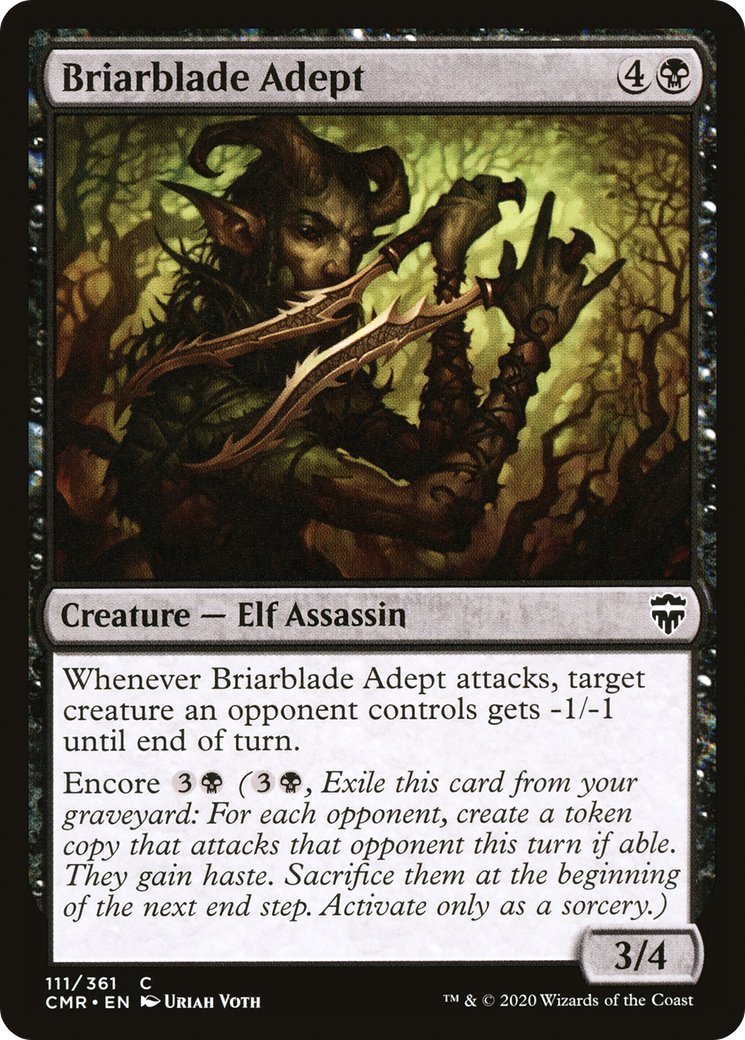 Image of Briarblade Adept (CMR-111) - Commander Legends Foil