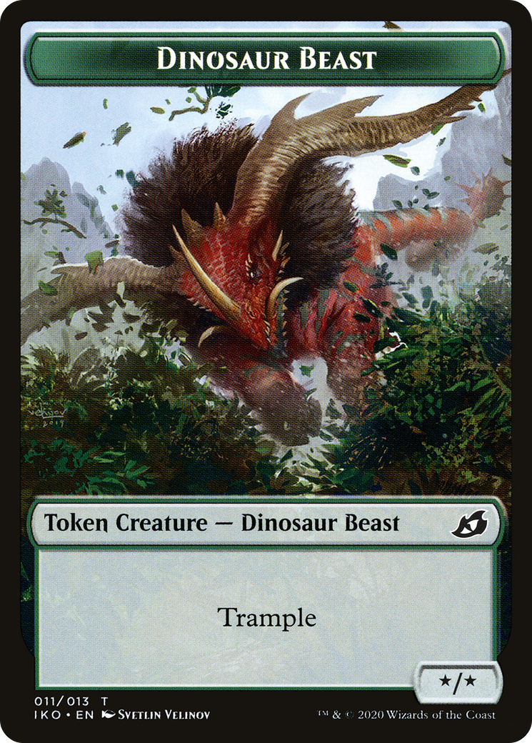 Image of Dinosaur Beast (TIKO-011) - Ikoria: Lair of Behemoths Tokens