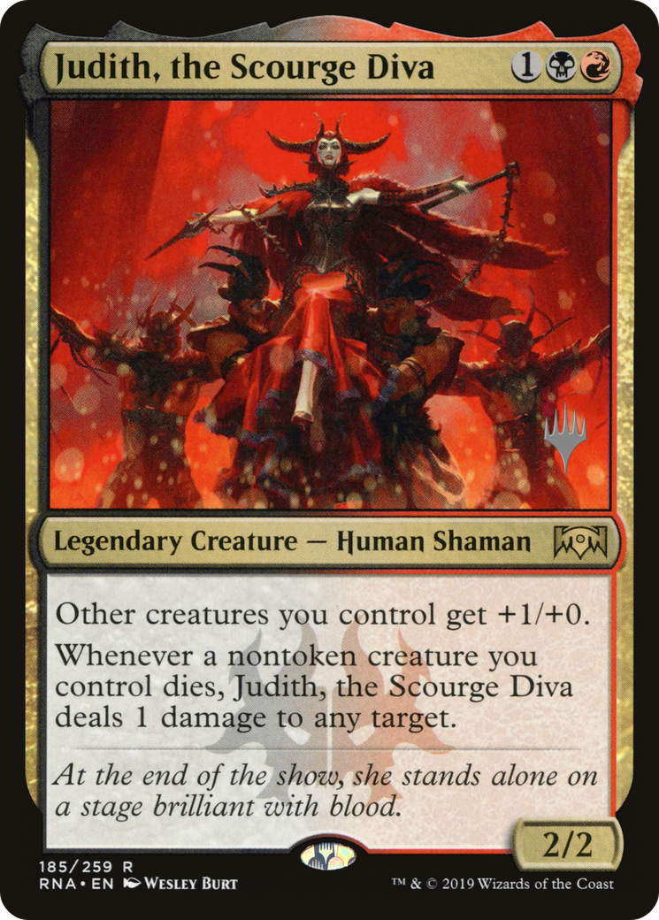 Image of Judith, the Scourge Diva (PPELD-185P) - Ravnica Allegiance Promos