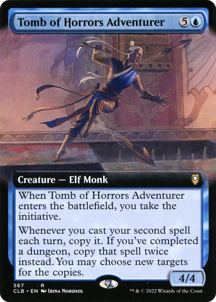 Image of Tomb of Horrors Adventurer (Extended Art) (CLB-567) - Commander Legends: Battle for Baldur's Gate: (Extended Art) Foil