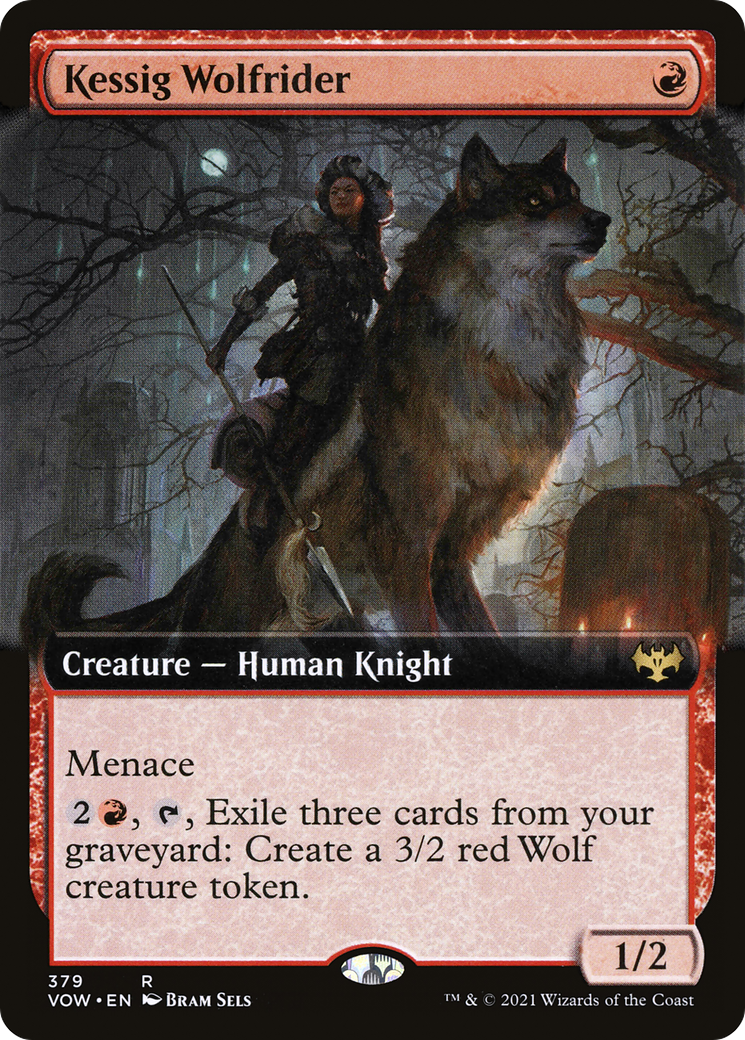 Image of Kessig Wolfrider (Extended Art) (VOW-379) - Innistrad: Crimson Vow: (Extended Art) Foil