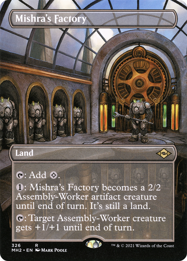 Image of Mishra's Factory (Borderless) (MH2-326) - Modern Horizons 2 (Borderless) Foil