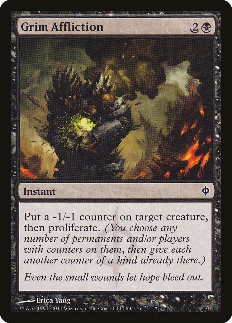 Image of Grim Affliction (NPH-063) - New Phyrexia