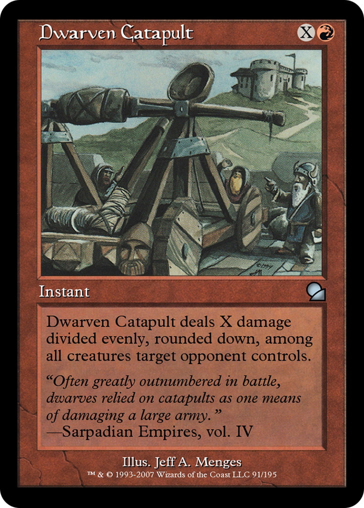 Image of Dwarven Catapult (ME1-091) - Masters Edition Foil