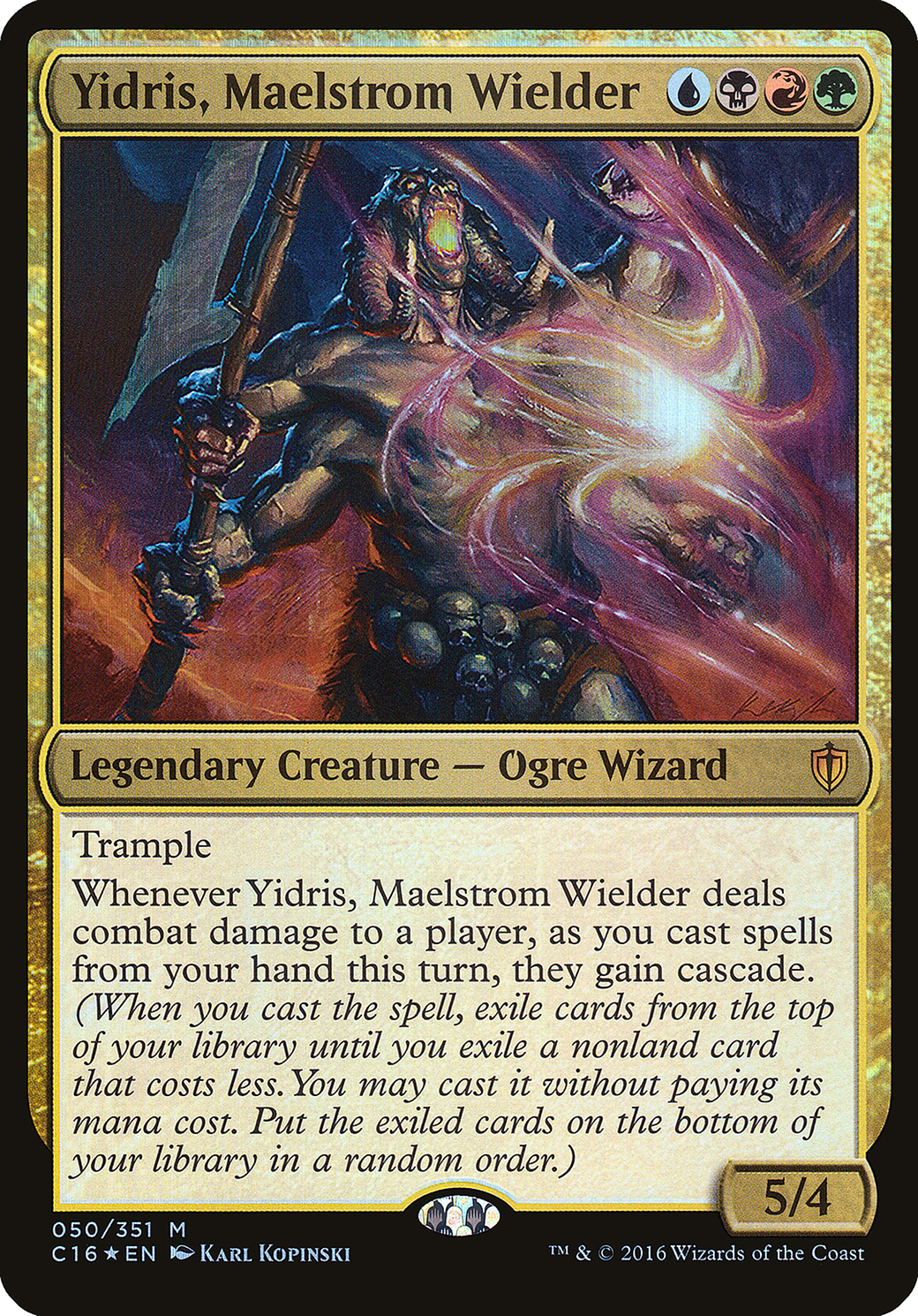 Image of Yidris, Maelstrom Wielder (Commander 2016) (OVER-050) - Commander 2016 Oversized Foil