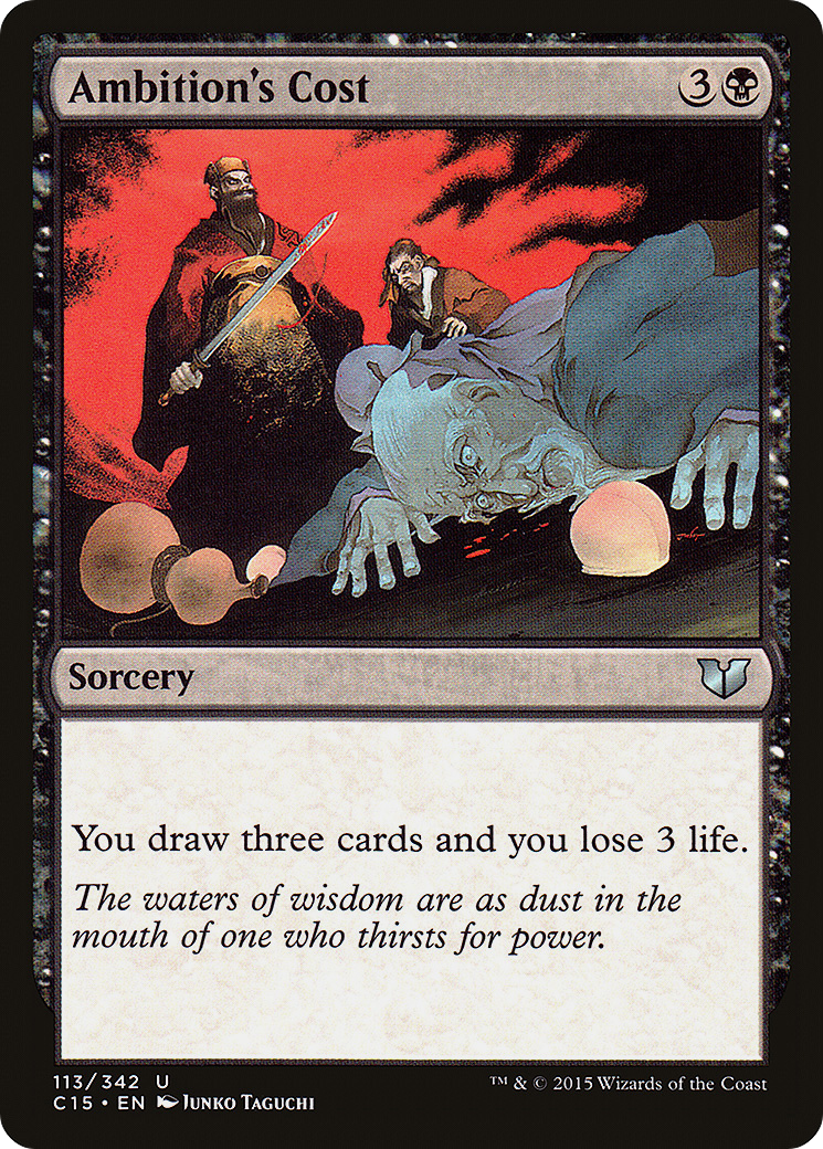 Image of Ambition's Cost (C15-113) - Commander 2015