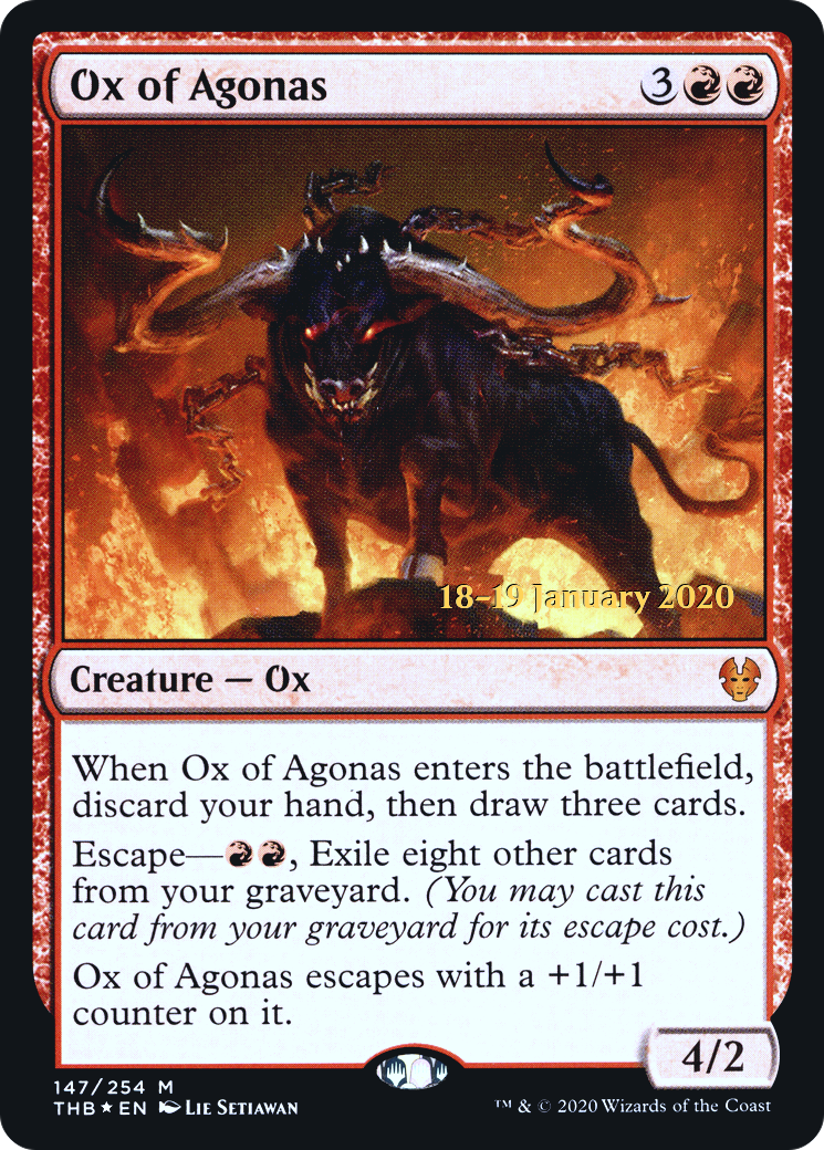 Image of Ox of Agonas (PRE-147S) - Theros Beyond Death Promos Foil