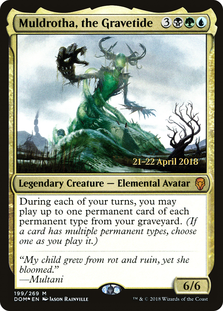 Image of Muldrotha, the Gravetide (PRE-199) - Dominaria Promos Foil