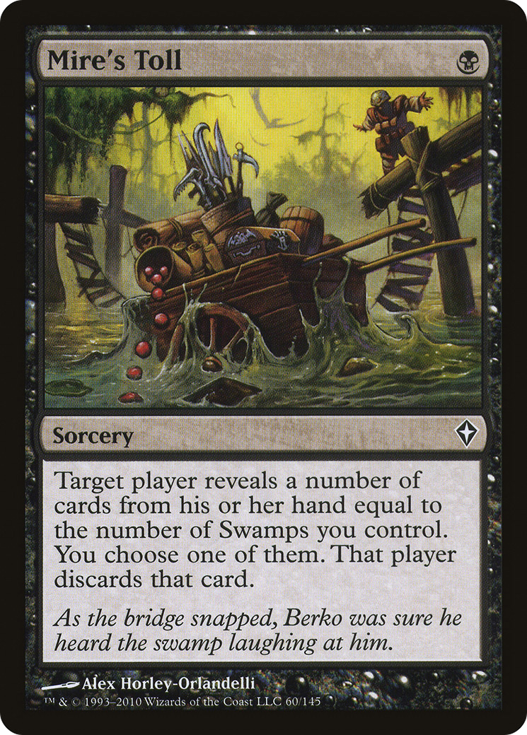 Image of Mire's Toll (WWK-060) - Worldwake Foil