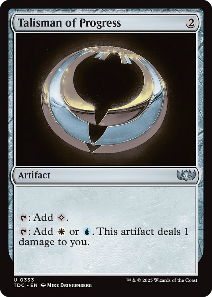 Image of Talisman of Progress (TDC-333) - Commander: Tarkir: Dragonstorm